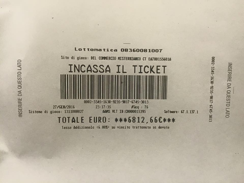 jackpot sala slot 27 gennaio