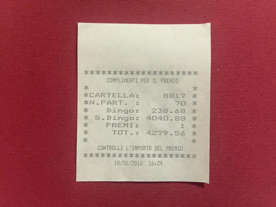 superbingo 18 gennaio