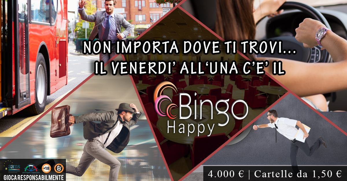 Bingo Happy venerdì_cartelle_1,50